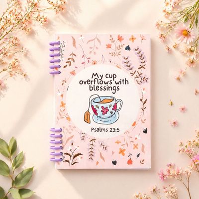 Cup Overflows - 50 Day Christian Devotional Journal